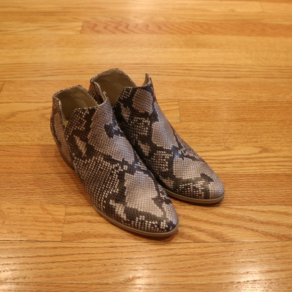 Dolce Vita Faux Snakeskin Booties - Picture 2 of 5